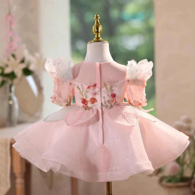 High-End Children's Princess Evening Gown Host's Piano Performance Birthday Girls Party Dresses A4669 Vestidos