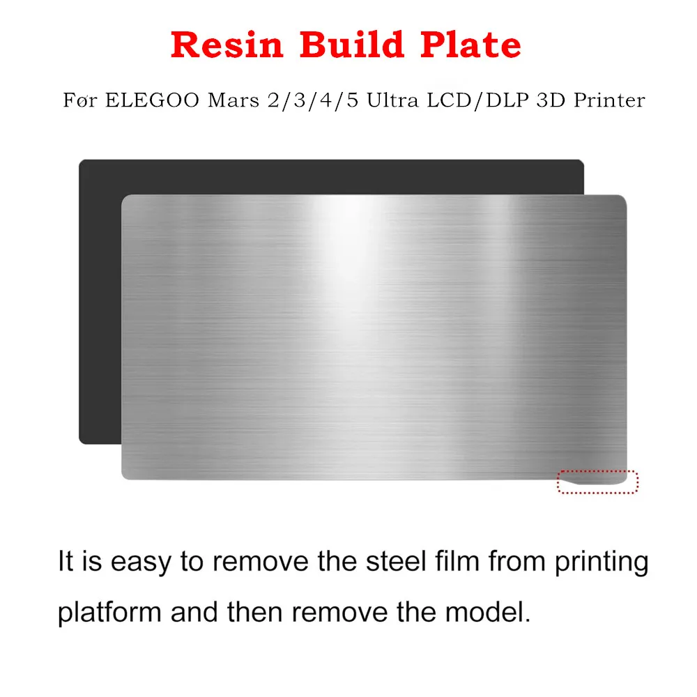 2PCS Resin 3D Printer Flex Build Plate Spring Steel Sheet for ELEGOO Mars 2 Pro/Mars 3//Mars 4/Mars 5 Ultra LCD/DLP 3D Printer