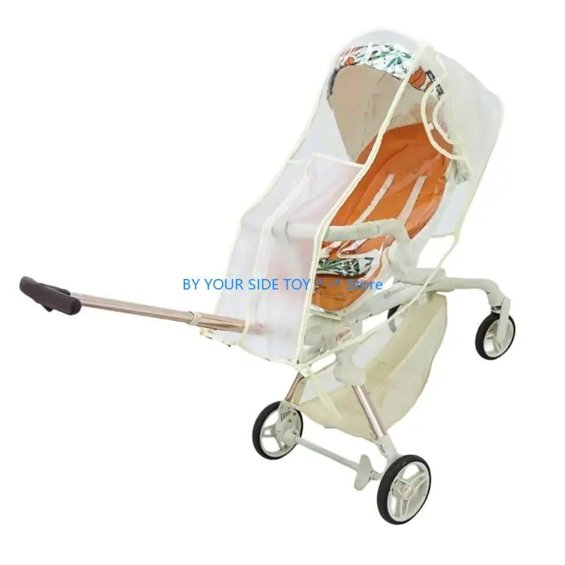 Baby Strollers Rain Cover Full Wrap Strollers Case Protector Windproof for Pram U6XE