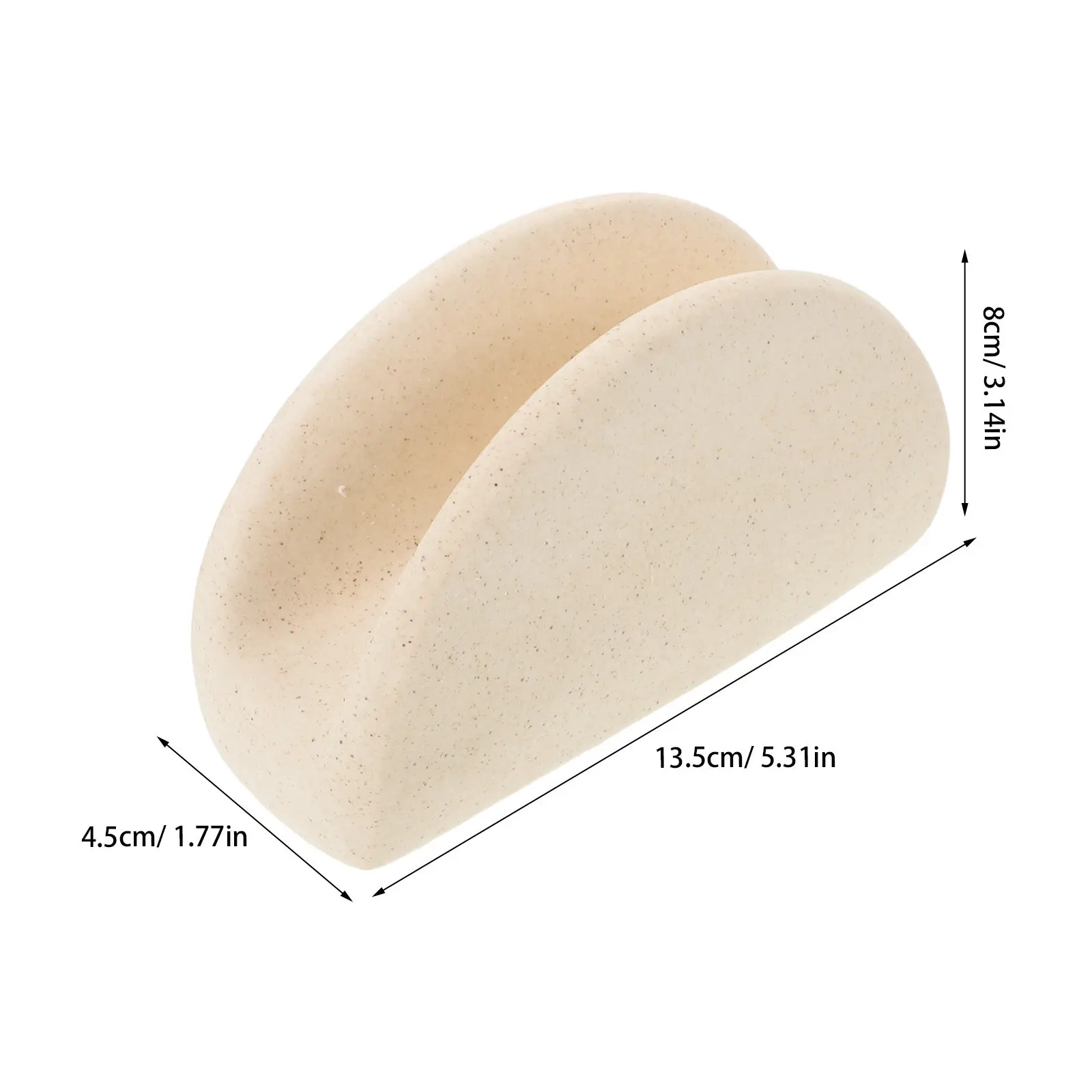 Modern Ceramic Napkin Holder for Dining Table Freestanding Weighted Base Napkin Dispenser Vertical Tissue Paper Organizer Home