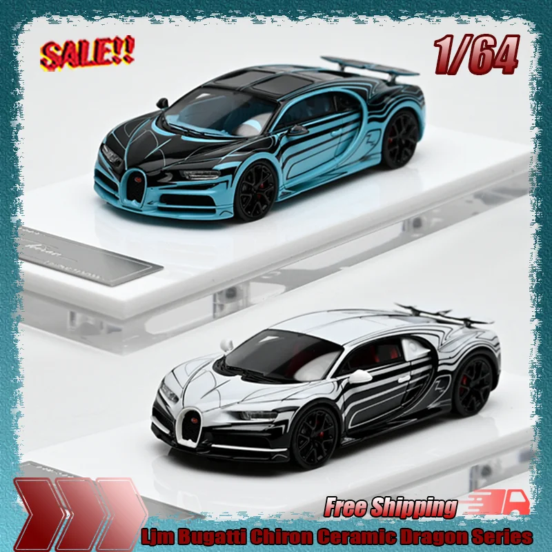 

New Stock Ljm 1:64 Bugatti Chiron Ceramic Dragon Series Resin Miniature Car Model Custom Toys Gift Ornament Collectible Children