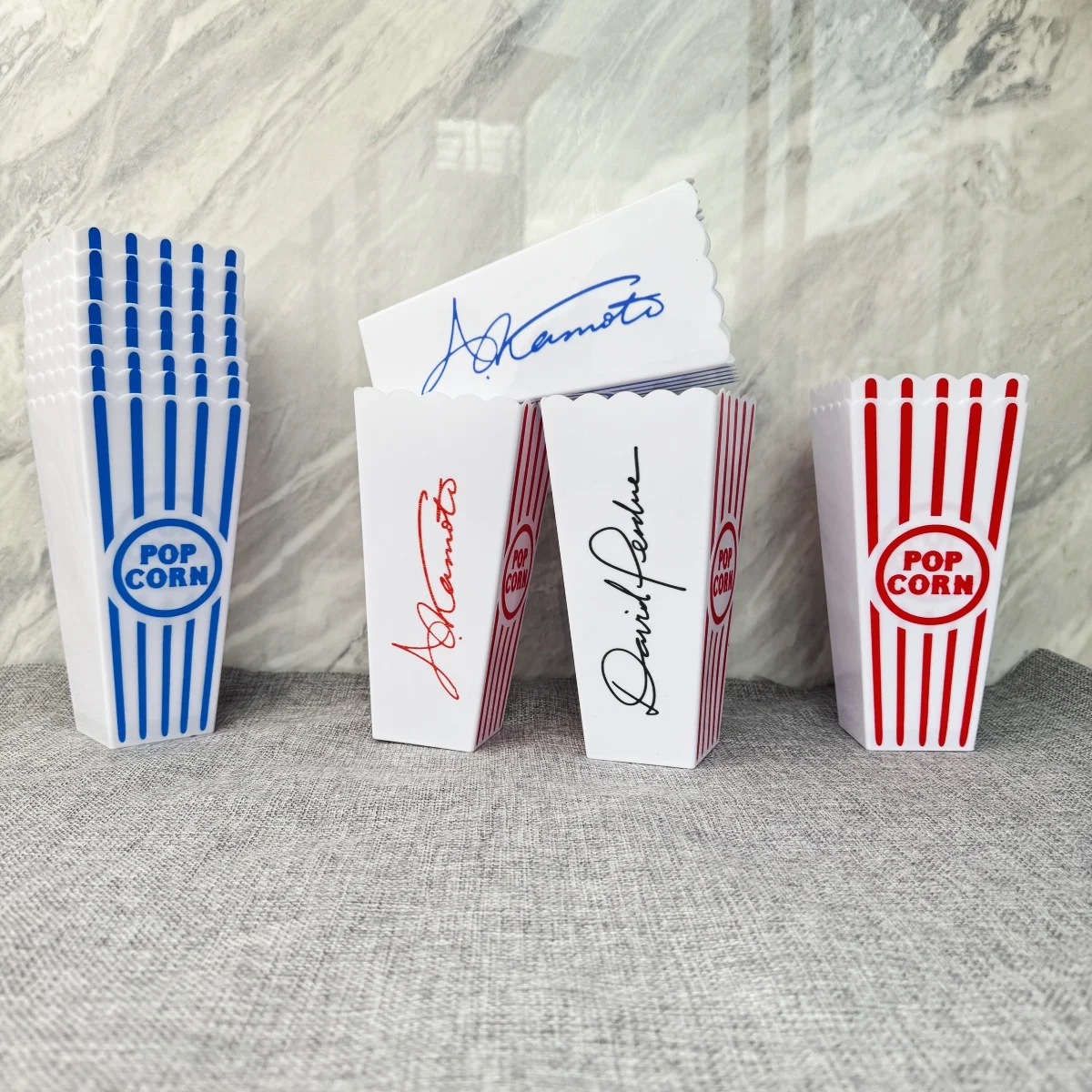 Custom popcorn bucket with name - Couples Popcorn Set - Movie Night - Birthday Party - Family night - Party Favor - Kids Party