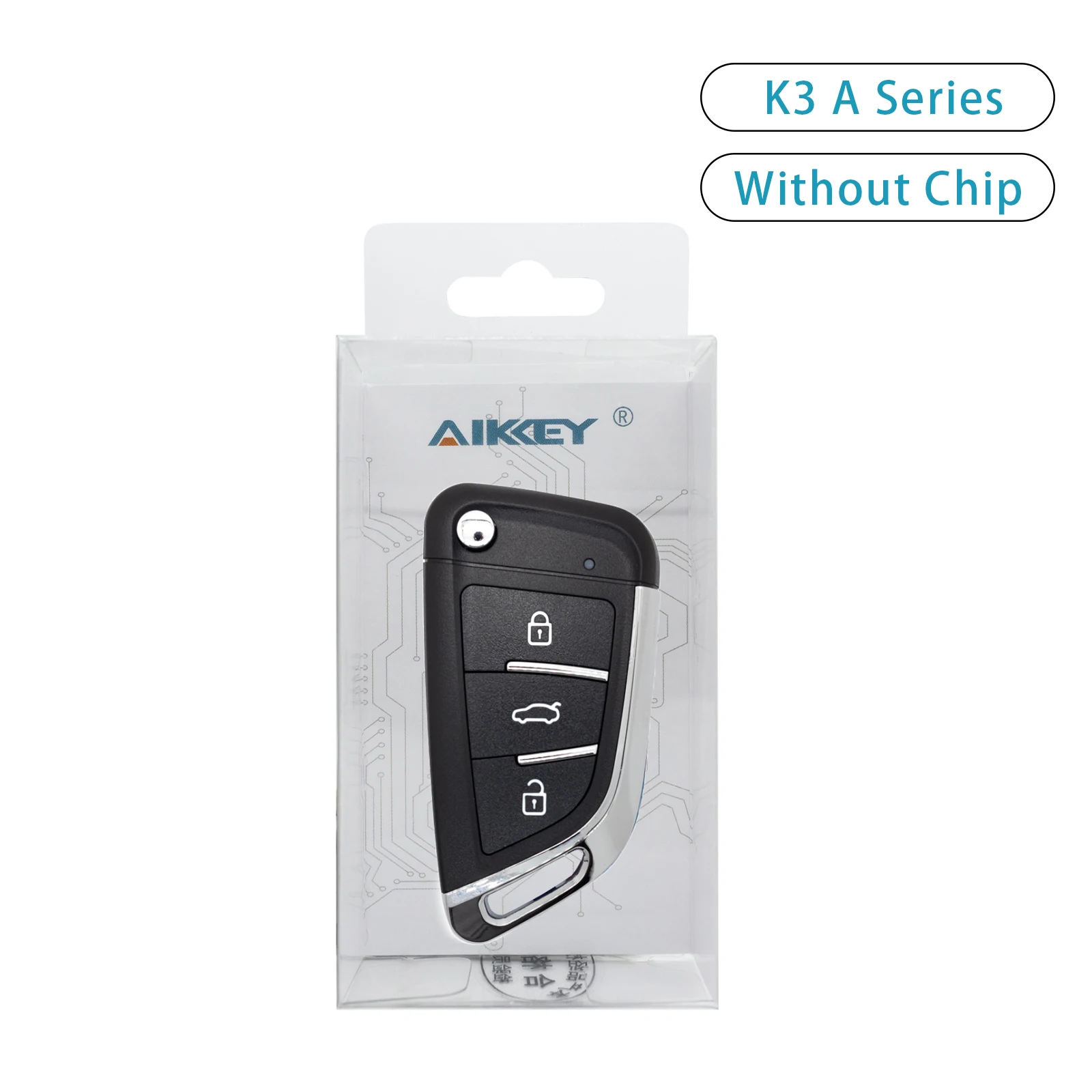 AIK KEY Tool K3 Universal Car Remote Key Fob New Design 3 Buttons for AIK Machine Tool Key DIY Remote Control Keyless