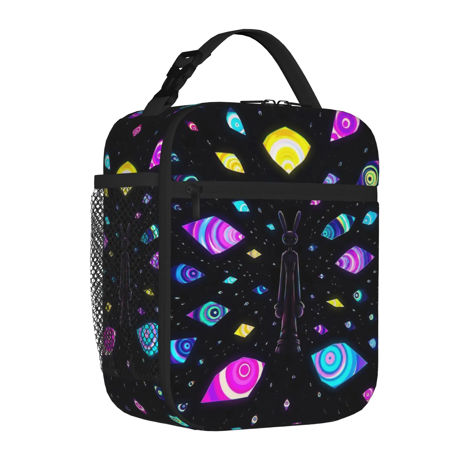 Insulated Lunch Tote Bag Jax's Abstraction Game New Arrival Glitch Rabbit Fanart Thermal Cooler Lunch Container Multifunction