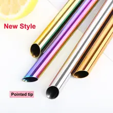 Wide Reusable Metal Drinking Straw #4