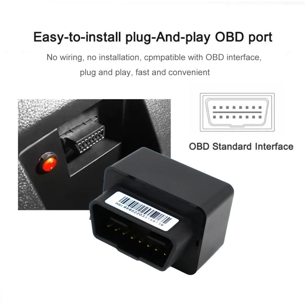 4G CY08 OBD-GPS locator vibration alarm unlimited distance global APP car inspection English Spanish  constant battery life