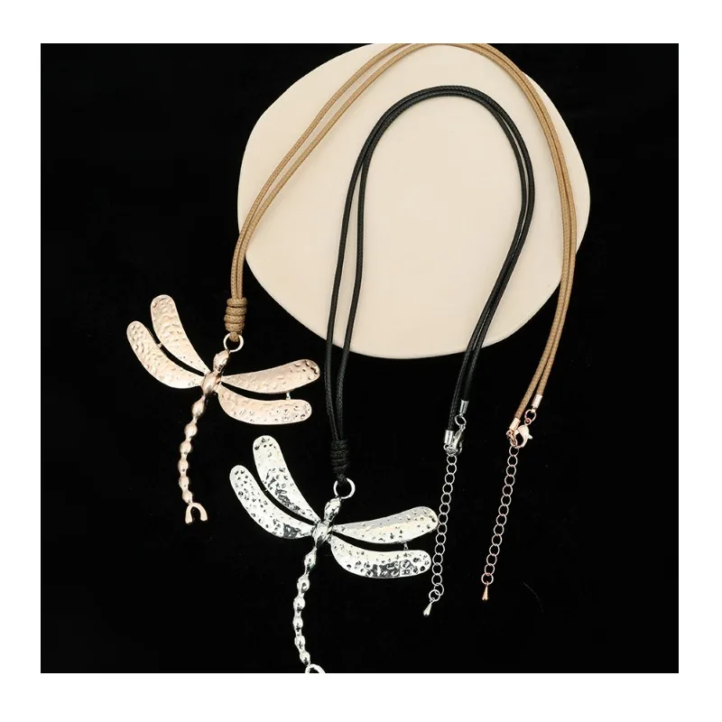 

For New Products, Women's Long Necklaces, Dragonfly Pendants, Simple and Versatile Metal Necklace Accessories.