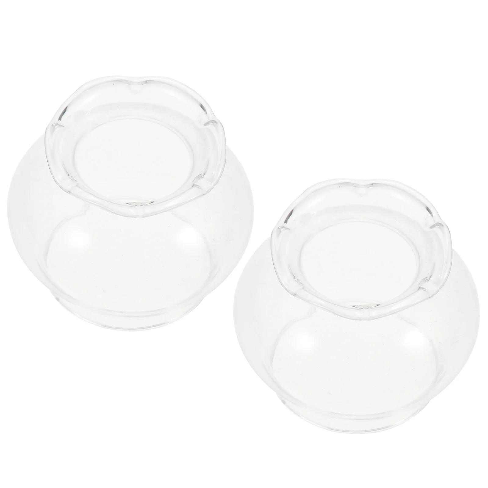 

2 шт., стеклянная крышка для лампы, масляная лампа, дымоход, прозрачная декоративная защитная крышка, стеклянный абажур для спальни, гостиной