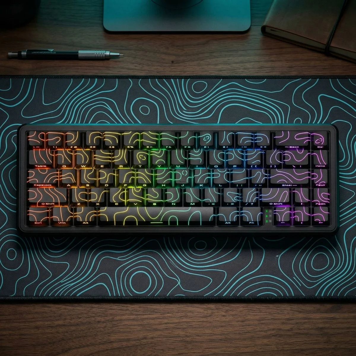 ONIKUMA G67 60% Custom Magnetic Keyboard | 0.01mm Rapid Trigger, 8K Hz, ARGB, HE/TMR Switches for Esports Gamers