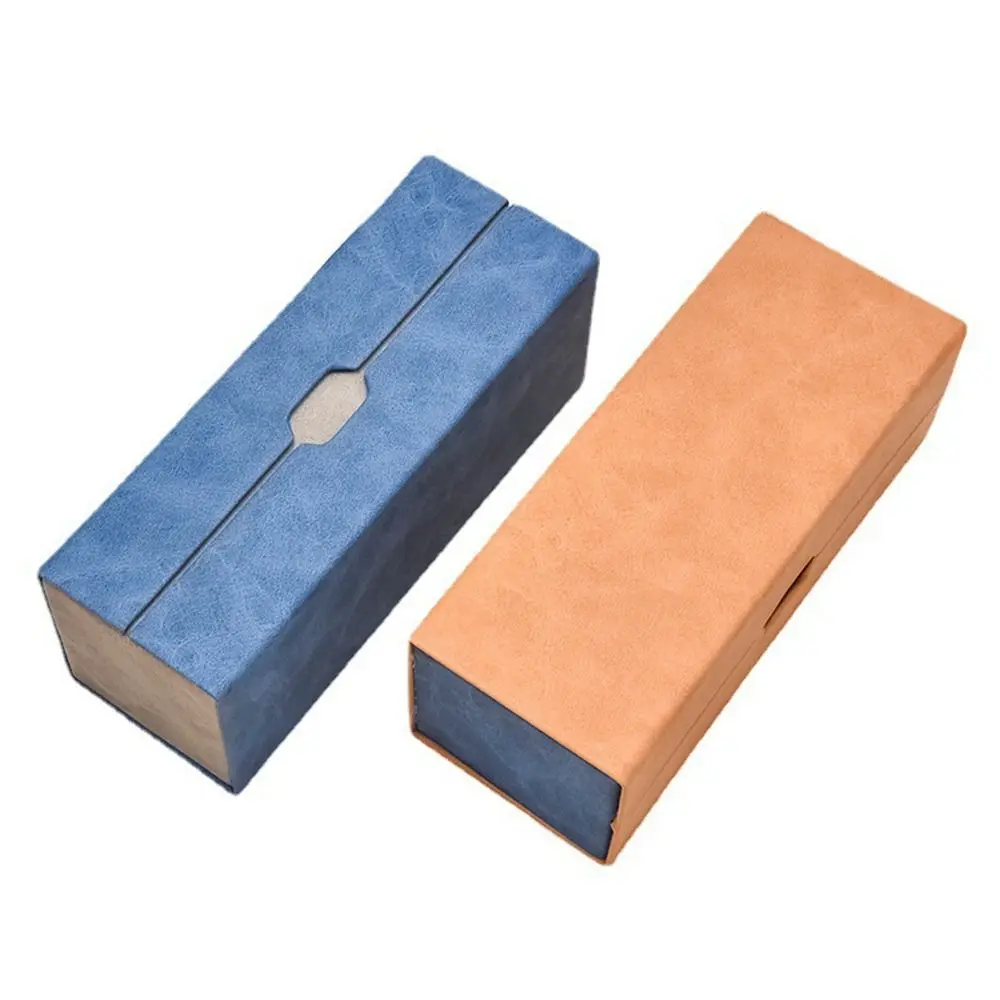 

PU Leather Double Layer PU Glasses Box Two Pairs of Glasses Case Eyeglasses Case Sunglasses Storage Box Large Capacity