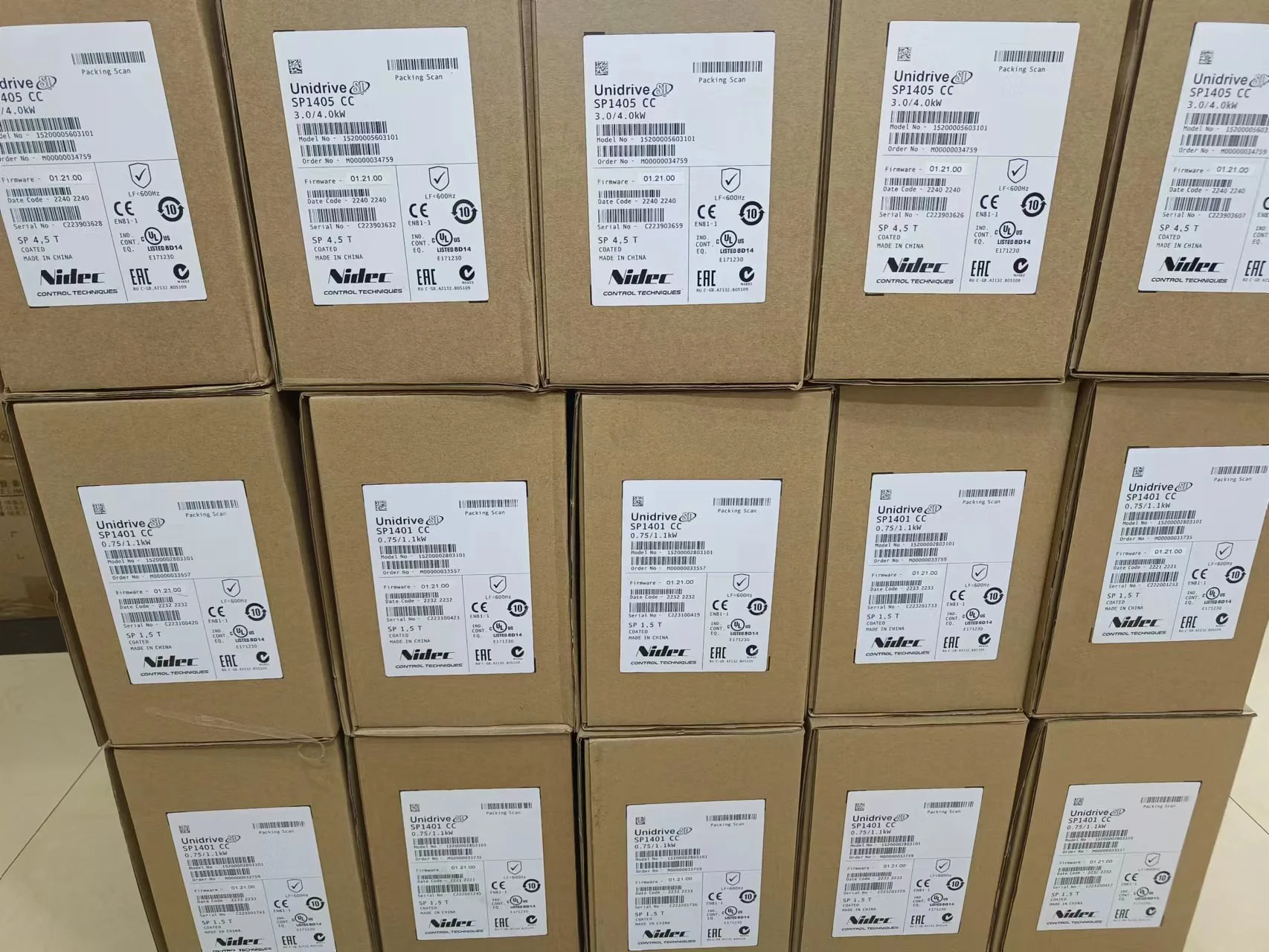 Imagem -03 - Unidrive Sp1401 0.75kw Sp1402 1.1kw Sp1403 1.5kw Sp1404 2.2kw