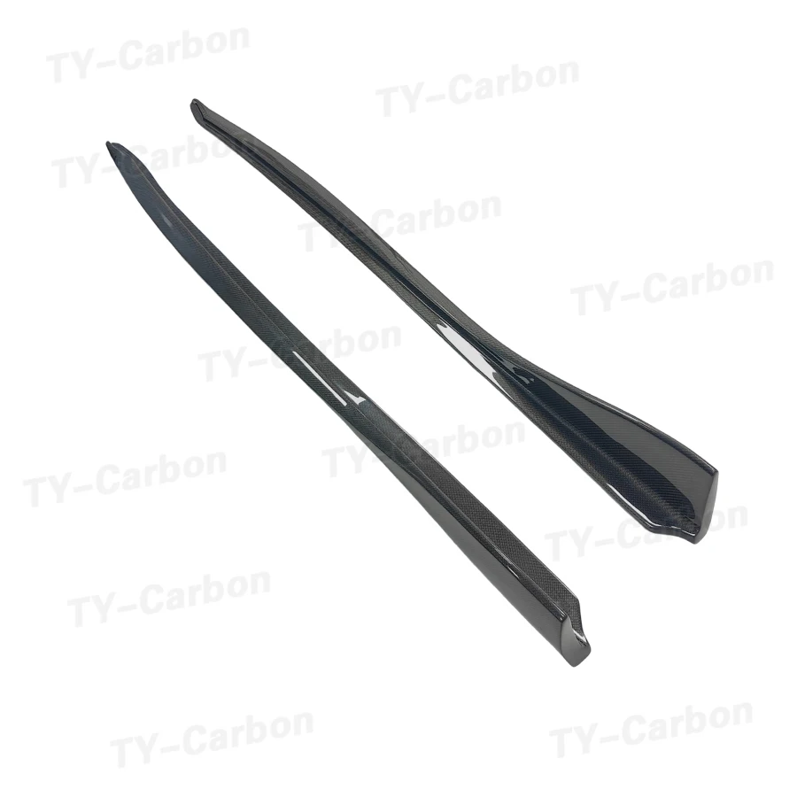For Toyota Supra A90 A91 MK5 2019+ Carbon Fiber VS Side Skirts Extension Plate Lip Separator Bumper Side Spoiler Car Accessorie - view 4