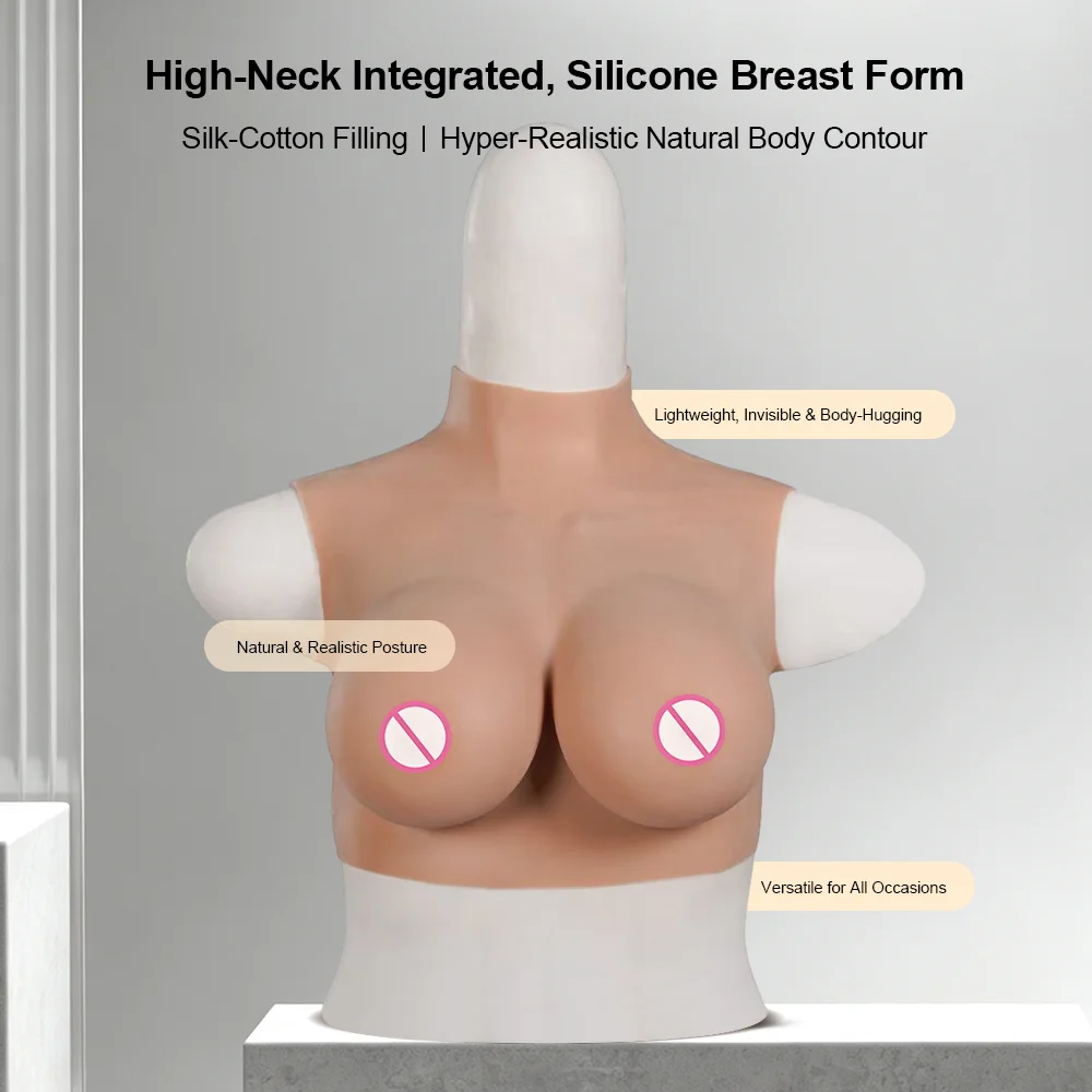 LERVANLA Super Big Silicone Breast Forms BCDEFGHSZ Cup Huge Light Fake Breast Transgender Drag Queen Crossdresser Female Anchor