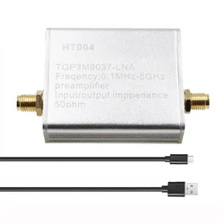 100K-6GHz Full Band Low Noise Amplifier,20dB High Gain Preamplifier,LNA Module for RF & Software Defined SDR Radio