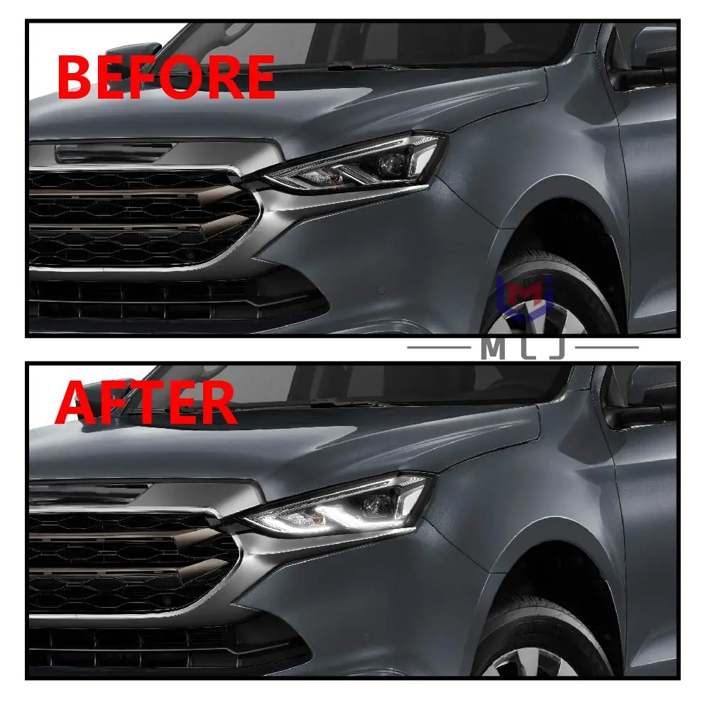 LED DRL Light Source  For Isuzu MU-X 2020-2023 Headlight Board Angel Eyes Chip Daytime Running Light Module Spare  Part
