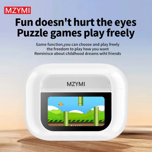 MZYMI A8 프로 ANC 블루투스 5.4 헤드폰, TWS 무선 이어폰, 하이파이 사운드, 스포츠 이어버드, 소음 감소 헤드셋, 마이크 포함 