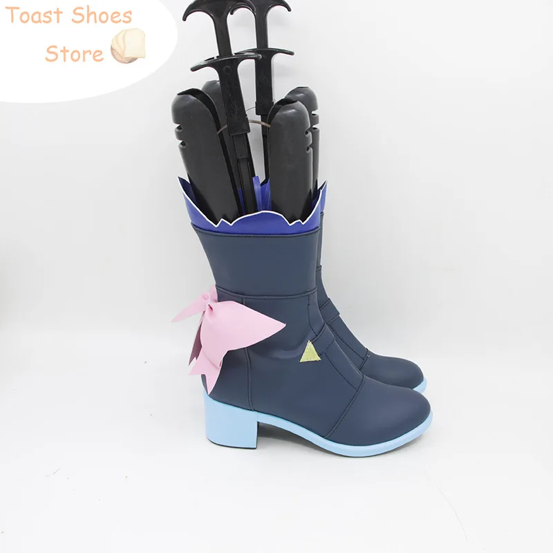 Yukihana Lamy Cosplay Shoes Vtuber Cosplay Prop PU Leather Shoes Halloween Carnival Boots Costume Prop