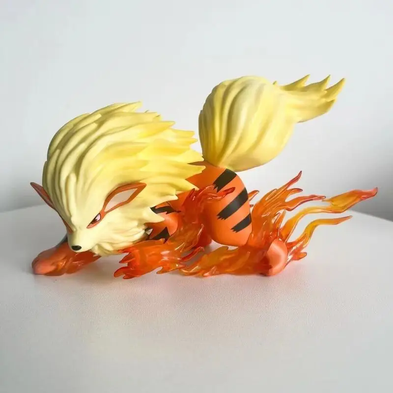 New Cartoon Pokemon Arcanine Action Figure Anime Handheld Wholesale Small Edition Model Desktop Ornament Anime Periphery Toy