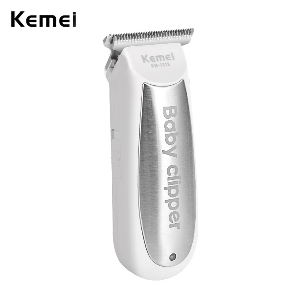 Kemei 1318 Infant Mini Electric Hair Trimmer Baby Hair Clipper Quiet USB Rechargeable Shaver Kids Haircut Beard Razor for Men