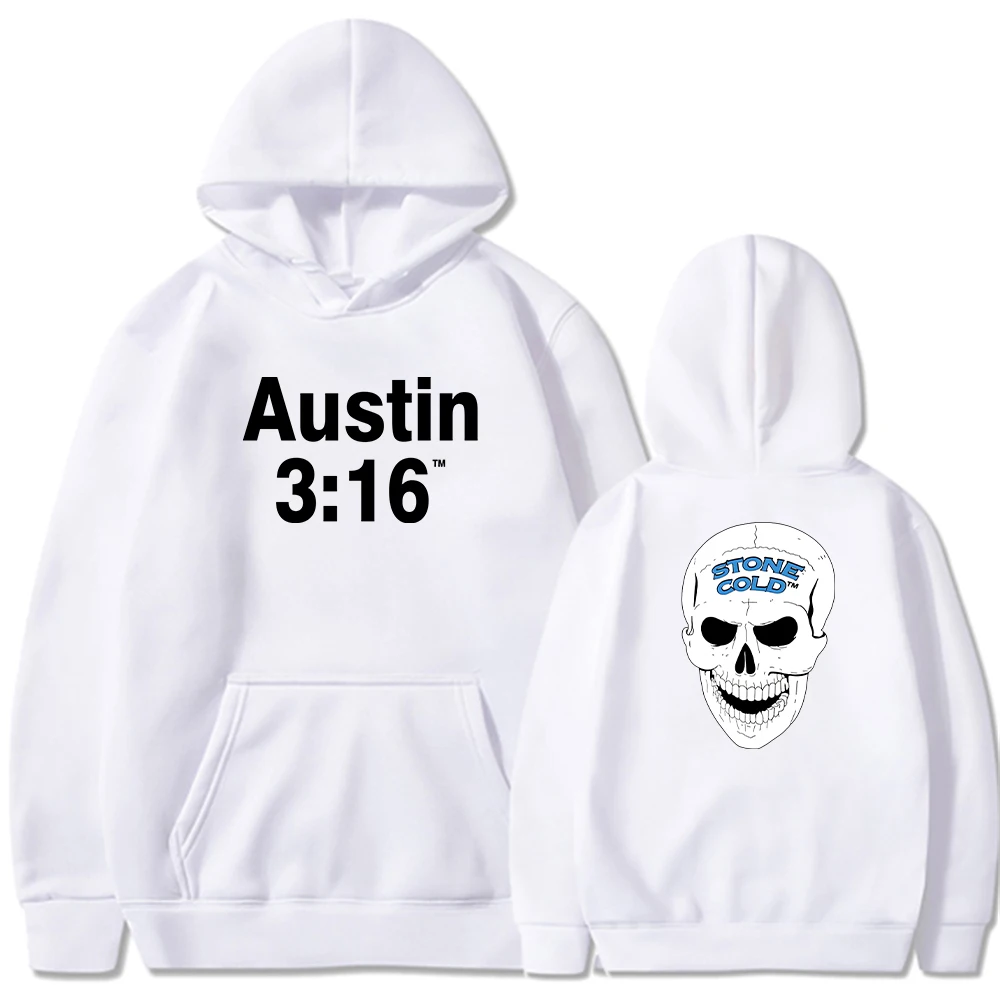 Men's Black Stone Cold Steve Austin 316 Men's Hoodie Casual Hoodies Sweatshirts Men's Top Solid Color Hoodies Sweatshirt Male