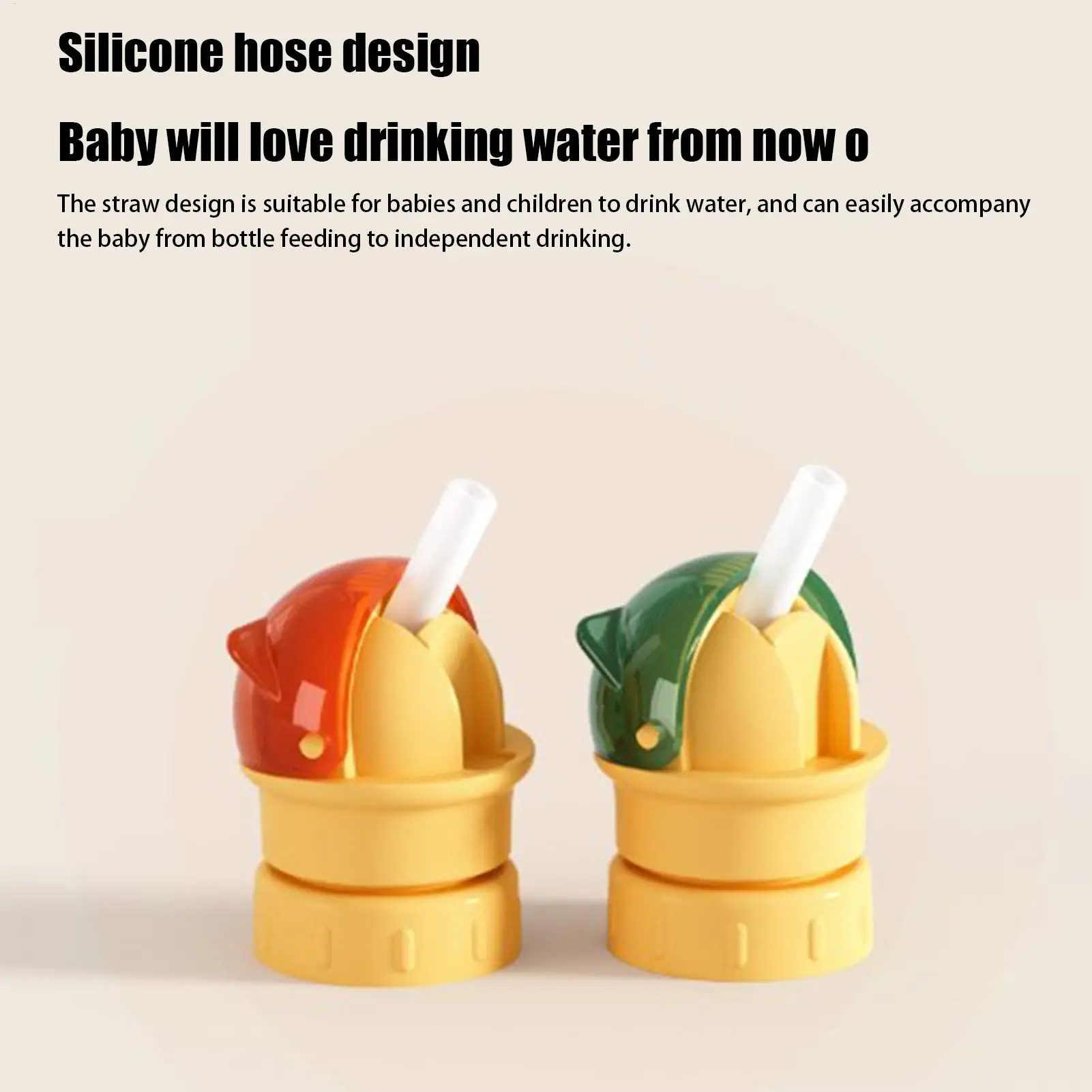 Silicone Water Bottle Adapter Replacement with Straw Water Bottle Tops for Most Standard Bottles Bottle Toppers