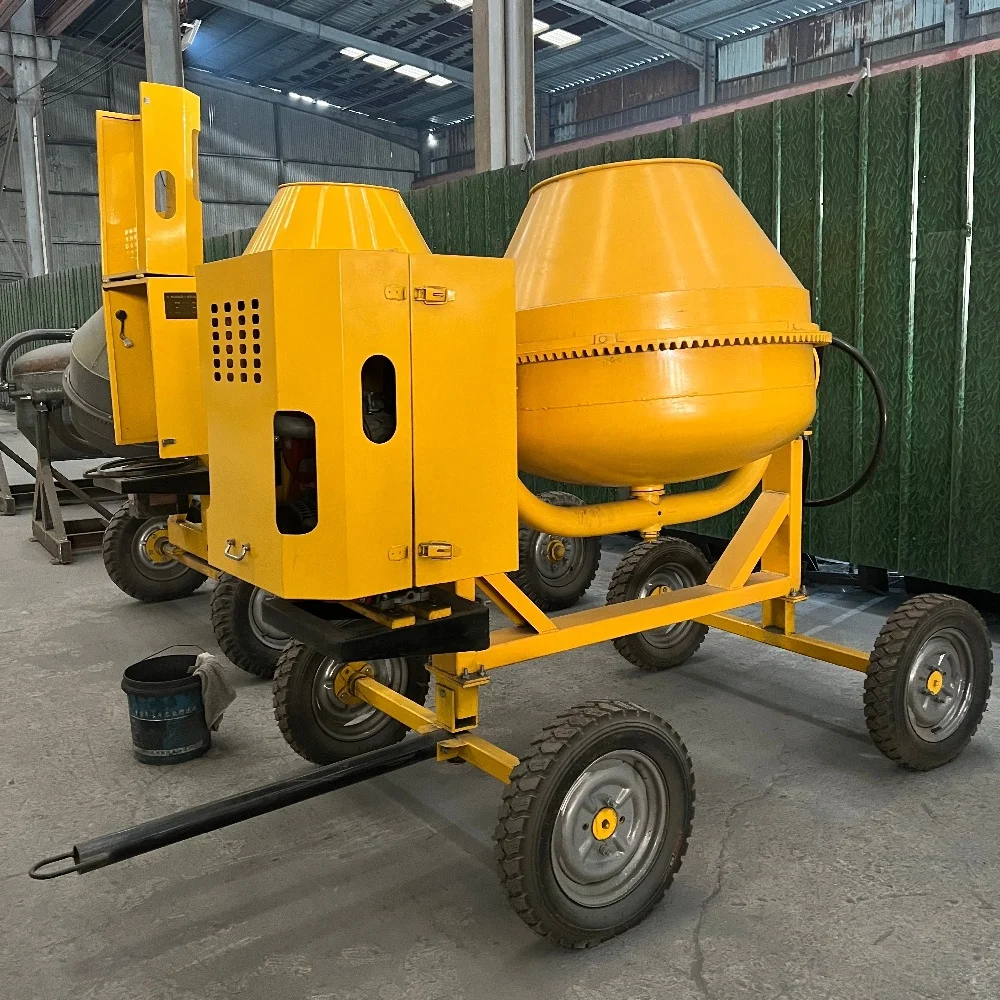 Early Bird Diesel Portable 400L/500L High Efficiency Concrete Mixer 6/8/10HP Motor Manual Unloading Discounted Price