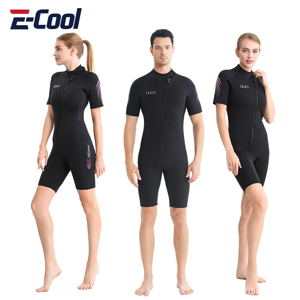 

3MM Shorty Wetsuit Elastic One-Piece Diving Suit for Men Women Scuba Snorkeling Surfing Outdoor Water Sports Swimsuits Swimwear