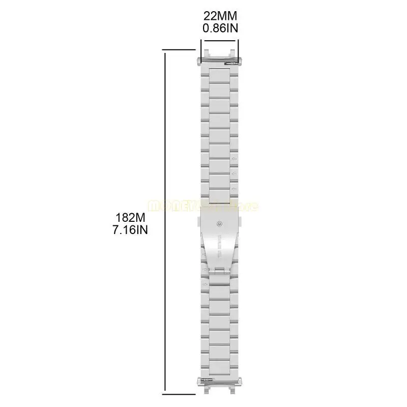 F62C per per 2 Braccialetta con sudore a banda in acciaio inossidabile.