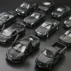 Matte Black Series Volkswagen BMW Audi Lamborghini Chevrolet Ford Toyota Diecasts & Toy Vehicles RMZ city 1:36 Alloy Car Model