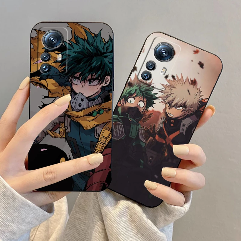 Academia M-Midoriya Hero Cool For Xiaomi Mi 14 13T 13 12T 12 11T 11i 11 10T 10 Pro Lite Ultra 5G Black TPU Phone Case