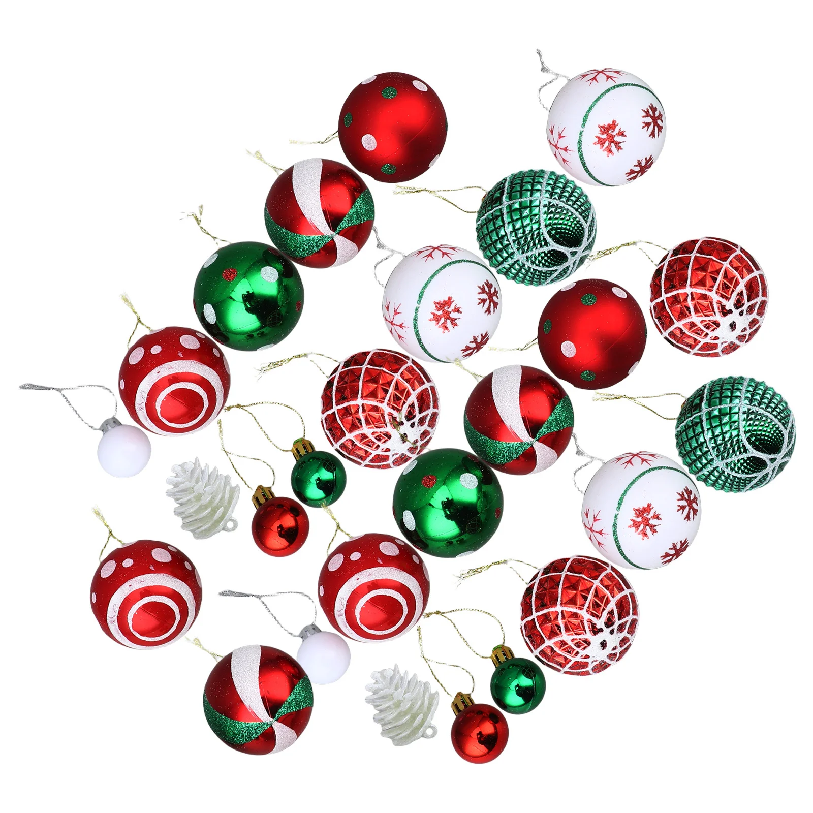 

42Pcs Xmas Tree Ball Ornaments Hanging Decorations Colorful Christmas Pendants Party Props Christmas Tree Decorations