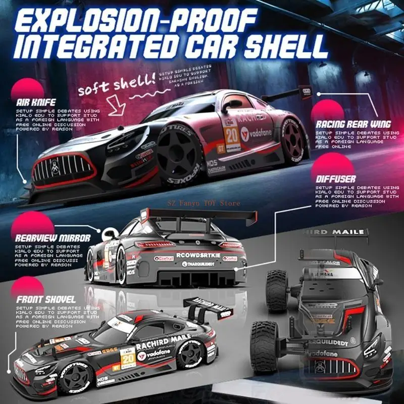 

96GC 1/24 на дорожном управлении дрейфующим автомобилем для взрослых детей Электронный автомобиль 2 колесные автомобиль модель