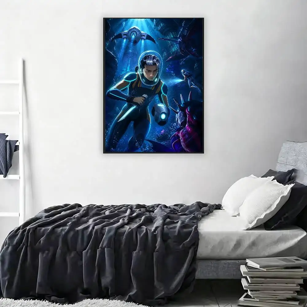 Hot Game S-Subnautica 2 Poster Wall For Sticky Decoration Waterproof Home Living Room Bedroom Bar