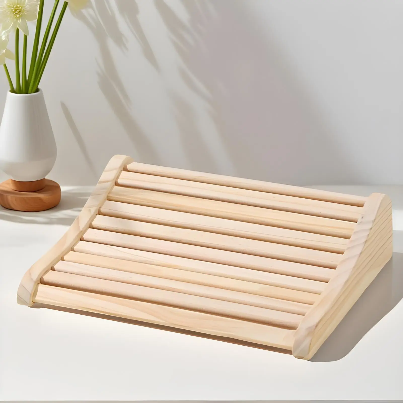 

Деревянная подушка, полая расслабляющая подушка для шеи, подушка для головы для спа-тренажерного зала, гостиничного номера, личная релаксация, восстановление после тренировок