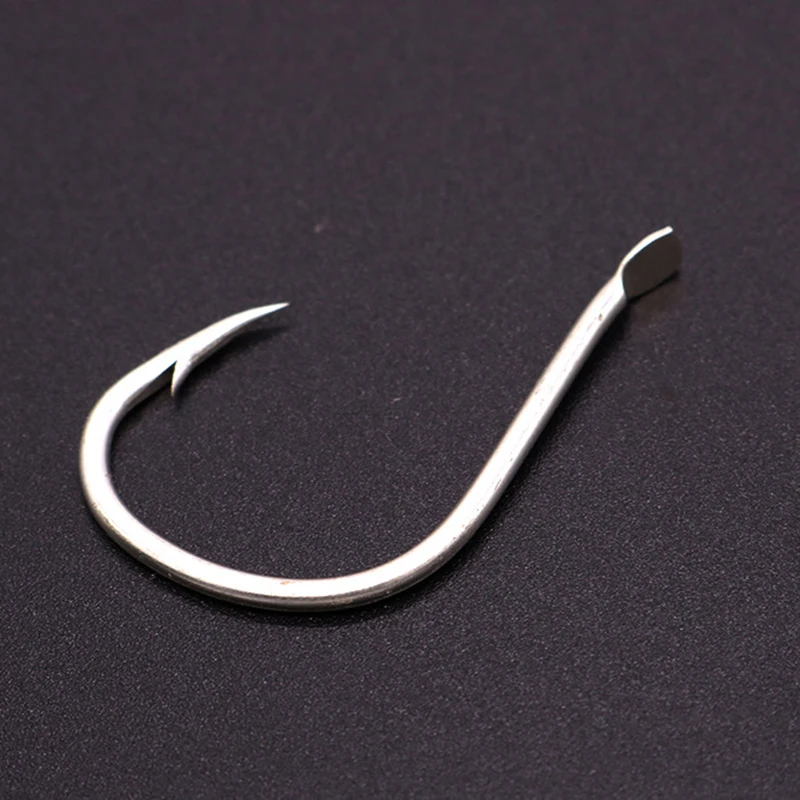 200pcs/lot Fishhooks High Carbon Steel Slow Jighead Jigging Iron Plate Hook Tin-plated Anti-rust Sea Boat Fishing Accessories