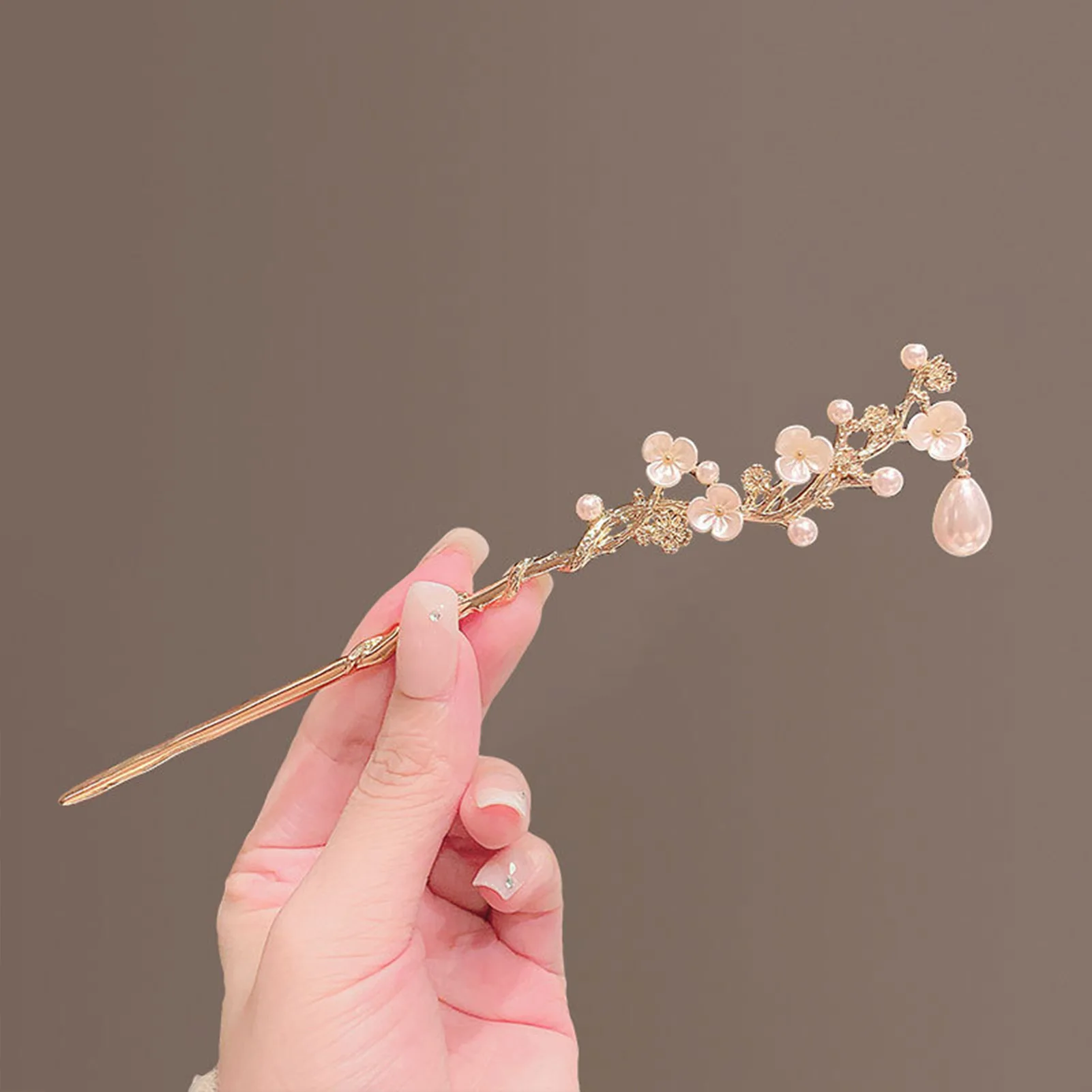 Chinese Style Hairpins Fashion Flowers Tassel Hair Stick Hair Accessories Jewelry Women's Girls' Hair Accessories Hairpin