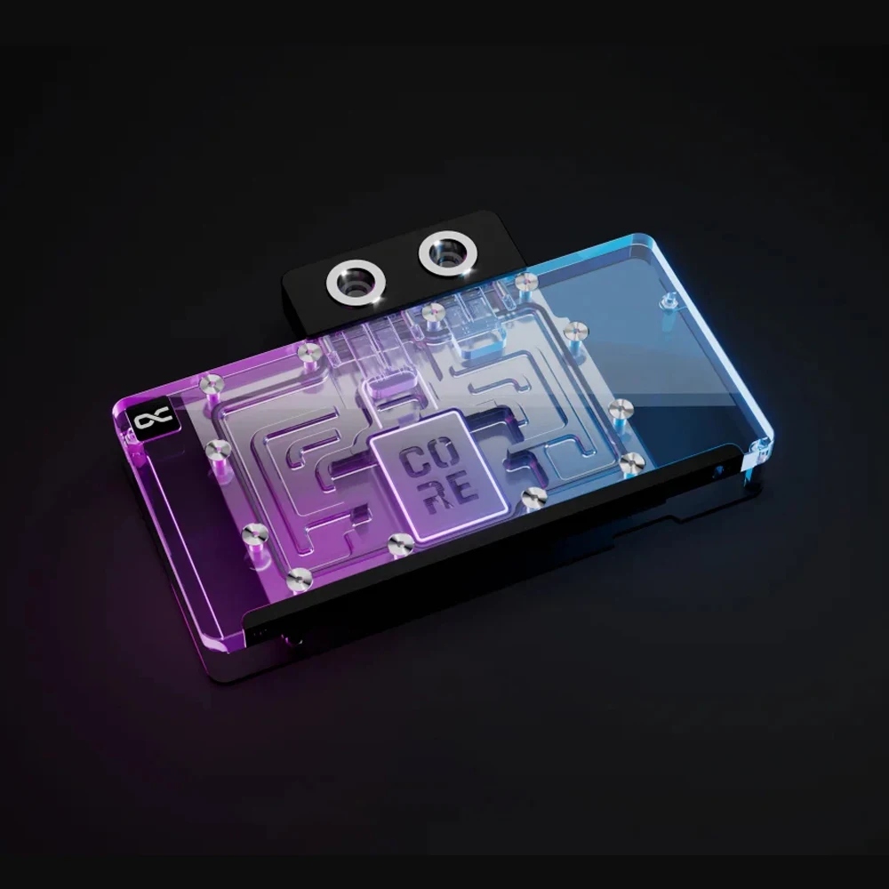 

Водяной блок Alphacool Core для графического процессора PowerColor Hellhound AMD Radeon RX 9070, сапфировый чистый, кулер для карт PULSE с задней панелью
