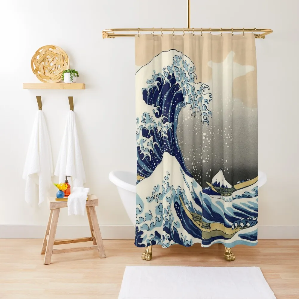 The Great Wave off Kanagawa, The Wave Shower Curtain Bathroom Deco For The Bathroom For Bathroom Shower Curtain