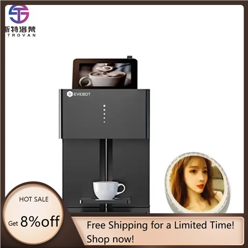 

STLF JW For EB-FC1 Multicolor Edible Ink Color Image Printer for Coffee Cakes Flex Touch Screen Selfie Coffee Latte Machine