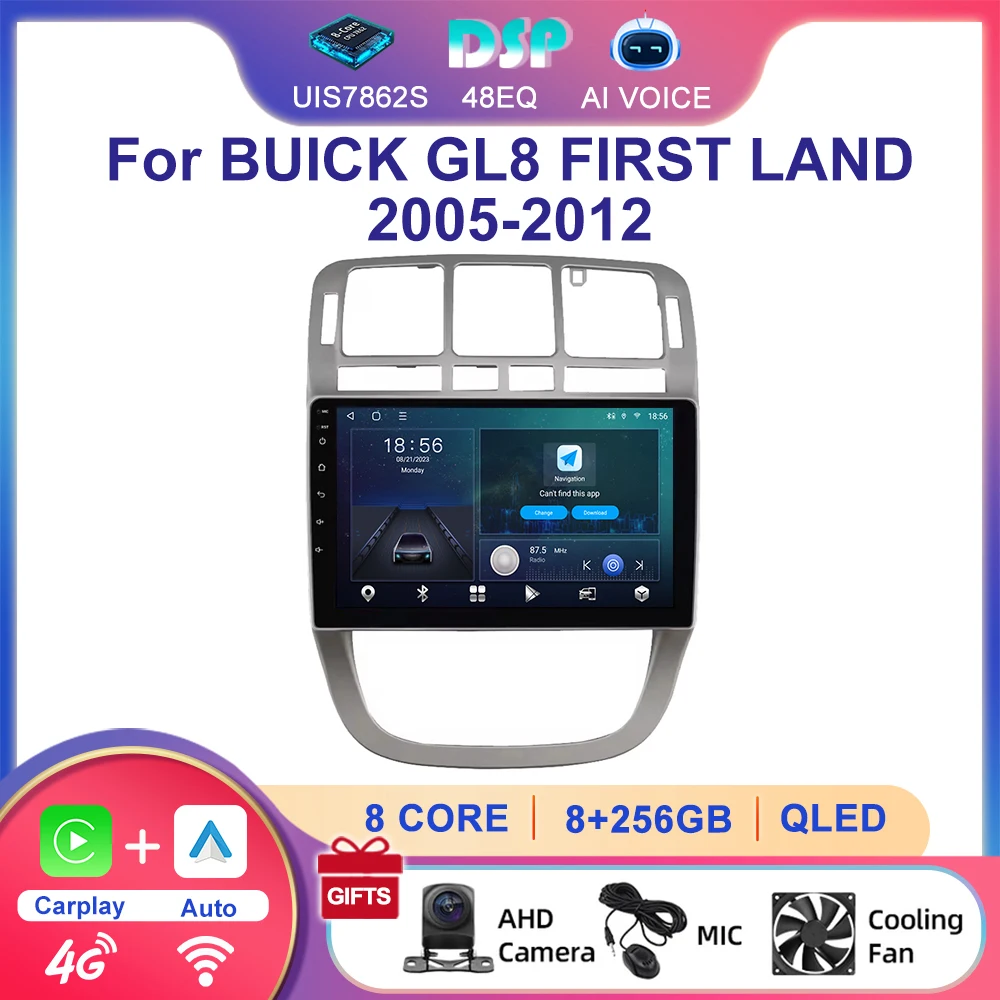 

10'' Android Gps Navigation For BUICK GL8 FIRST LAND 2005~2012 4G DSP RDS Car Stereo Video BT Wireless Carplay Multimedia Player