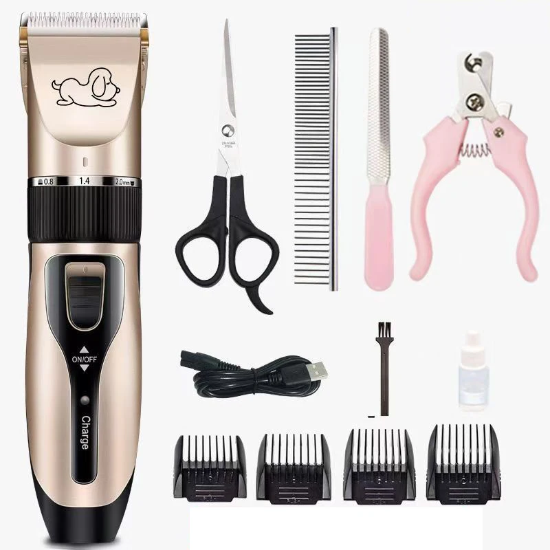 

Dog Shaver Clippers Low Noise Rechargeable Cordless Electric Quiet Hair Clippers Set for Dogs Cats Pets