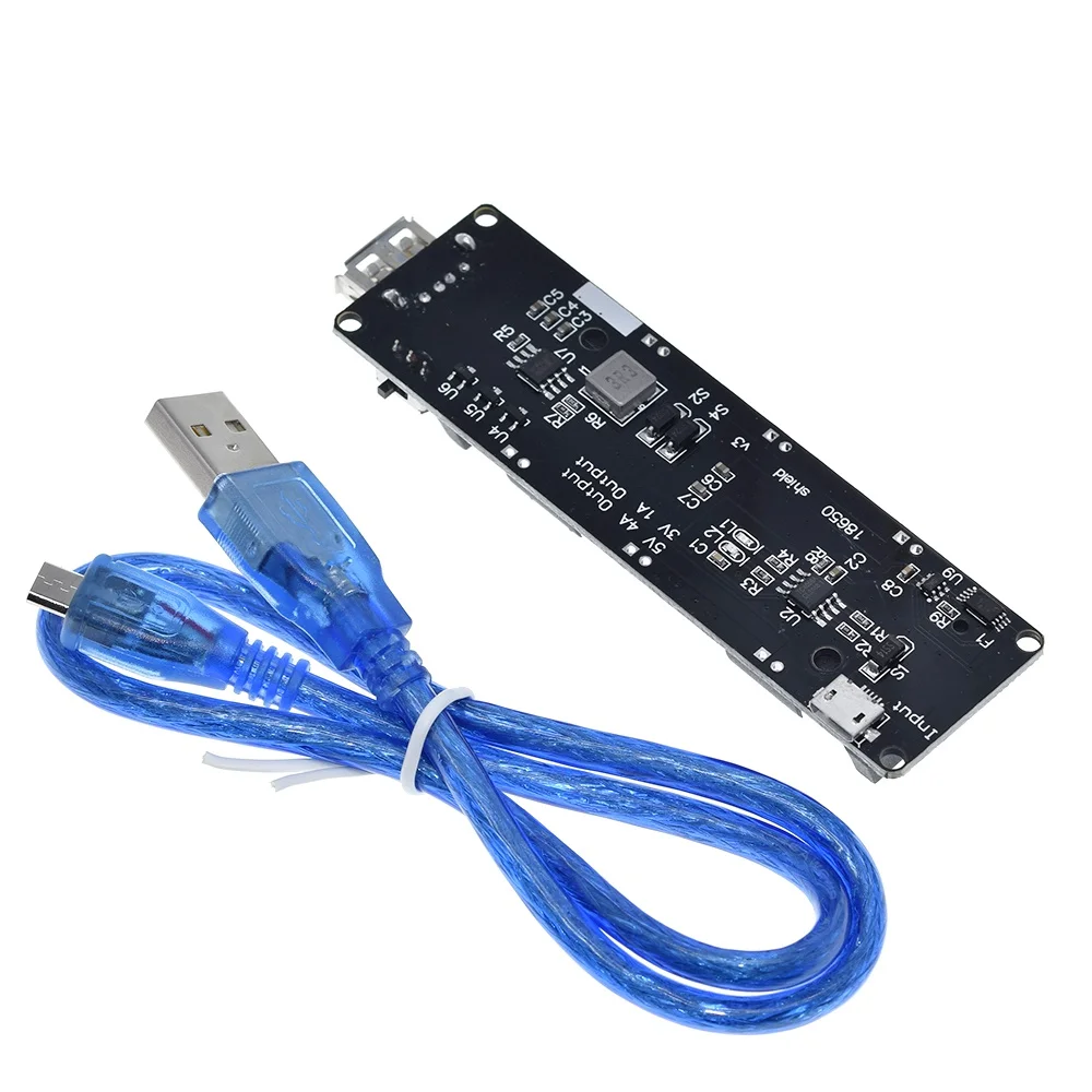 Placa protectora de carga de batería ESP32 ESP32S para Wemos para Raspberry Pi 18650, Puerto Micro USB V3 tipo A, USB 0.5A para carga Arduino