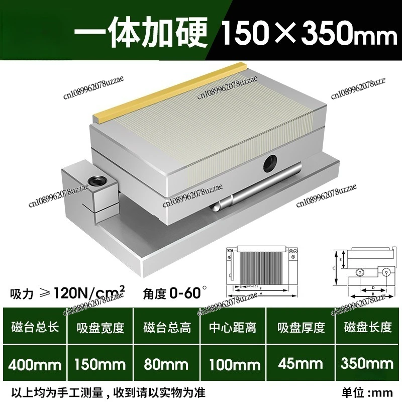 New Tilt Disk Grinder Sine Magnetic Table Rotation Tilt Angle Permanent Magnet Suction Cup Bow