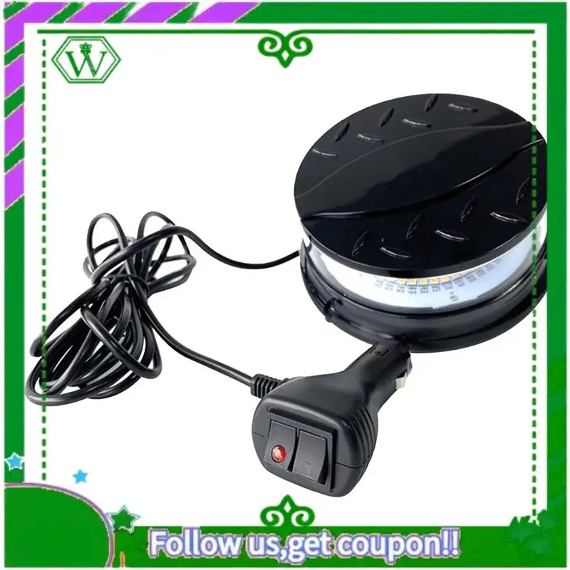 

AC34-12V-24V Warning Strobe Flashing Beacon Light Safety Flashing Beacon Light Magnetic For Forklift Truck Tractor Golf Carts UT