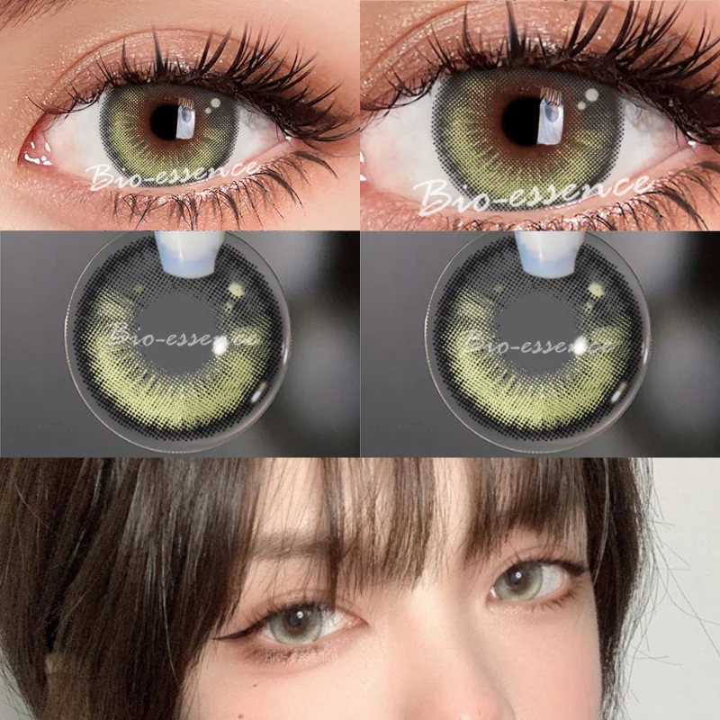 Bio-essence 1 Pair Color Contact Lenses for Eyes Sailor Moon Heart Lenses Beauty Color lens Contact Blue Lens