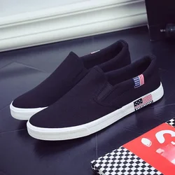 Men Casual Shoes Canvas Luxury  Mens Loafers Breathable Slip on FlatsMale Vulcanized Shoes White Driving Shoes Plus Size 47