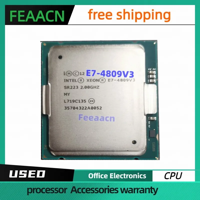 

Processador usado Xeon E7 4809V3 8-core 16 thread 2.0G main frequency 115W 20M cache socket 2011 processor E7-4809 CPU e7 4809v3