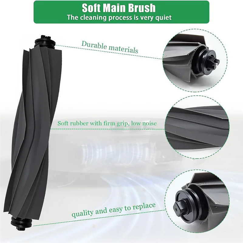 مجموعة ملحقات A05G لقطع غيار المكنسة الكهربائية Dreame L10s Pro Ultra Heat، والفرشاة الرئيسية، والمناديل، وأكياس الغبار، والمرشحات، والفرش الجانبية