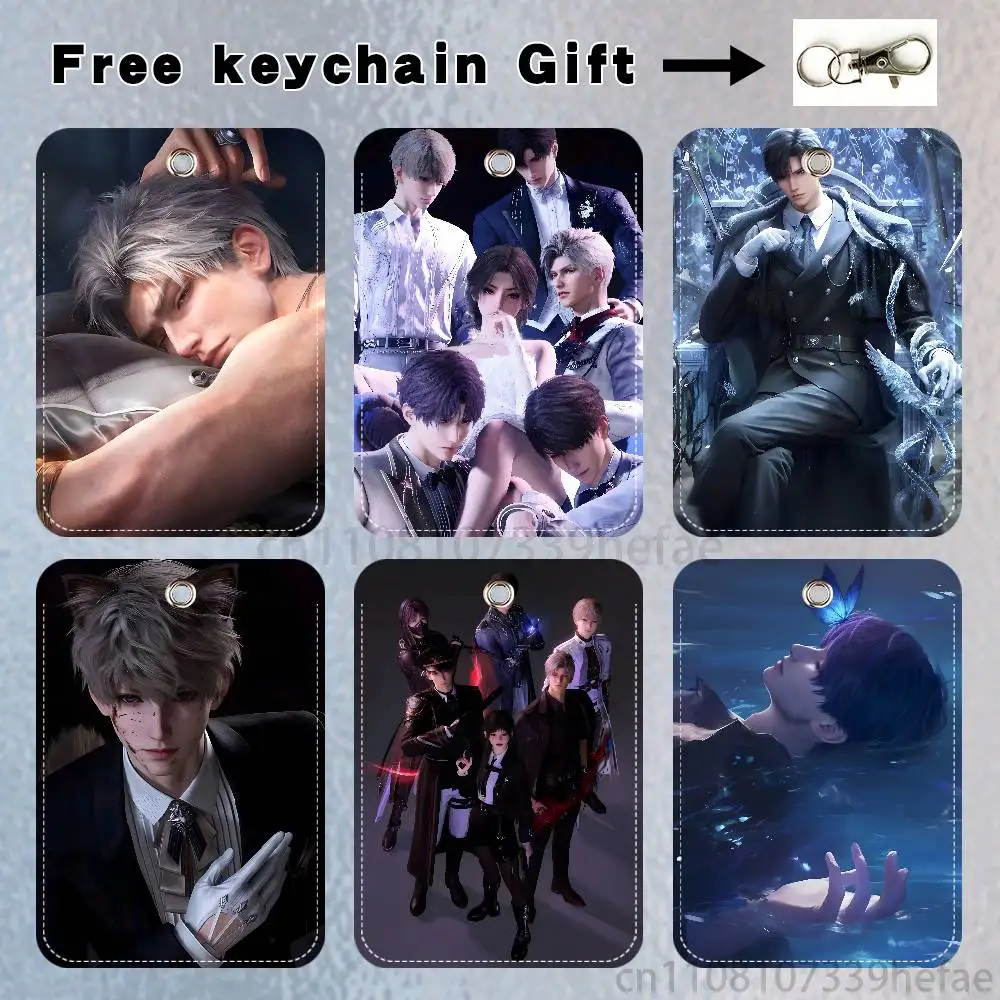 

Love And Deepspace Holder For Bank Business Work Card Holder Student Card Case Bus Card Keychain