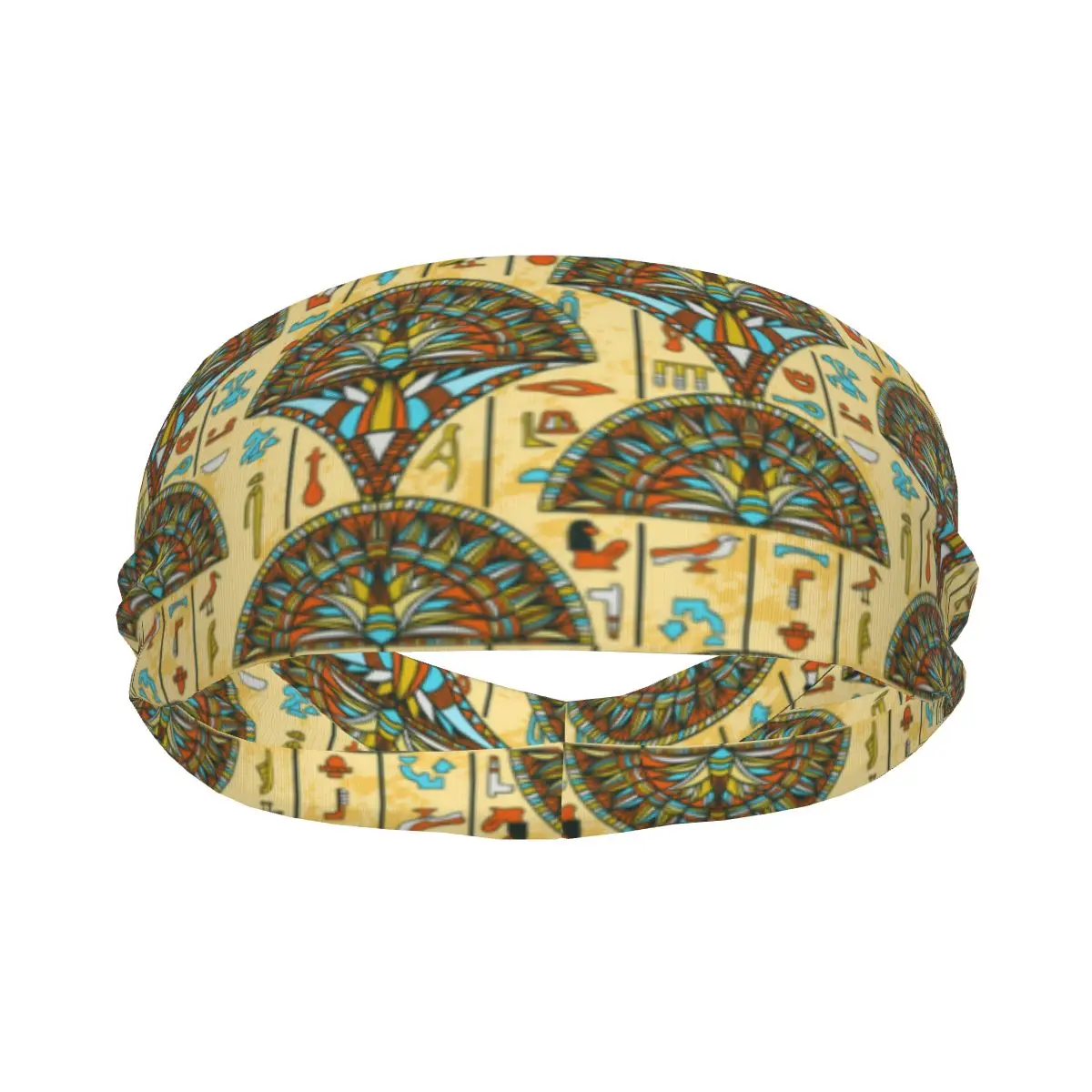 Sports Headband Ancient Egyptian Hieroglyphs Running Fitness Sweatband Absorbent Cycling Jog Hair Bandage